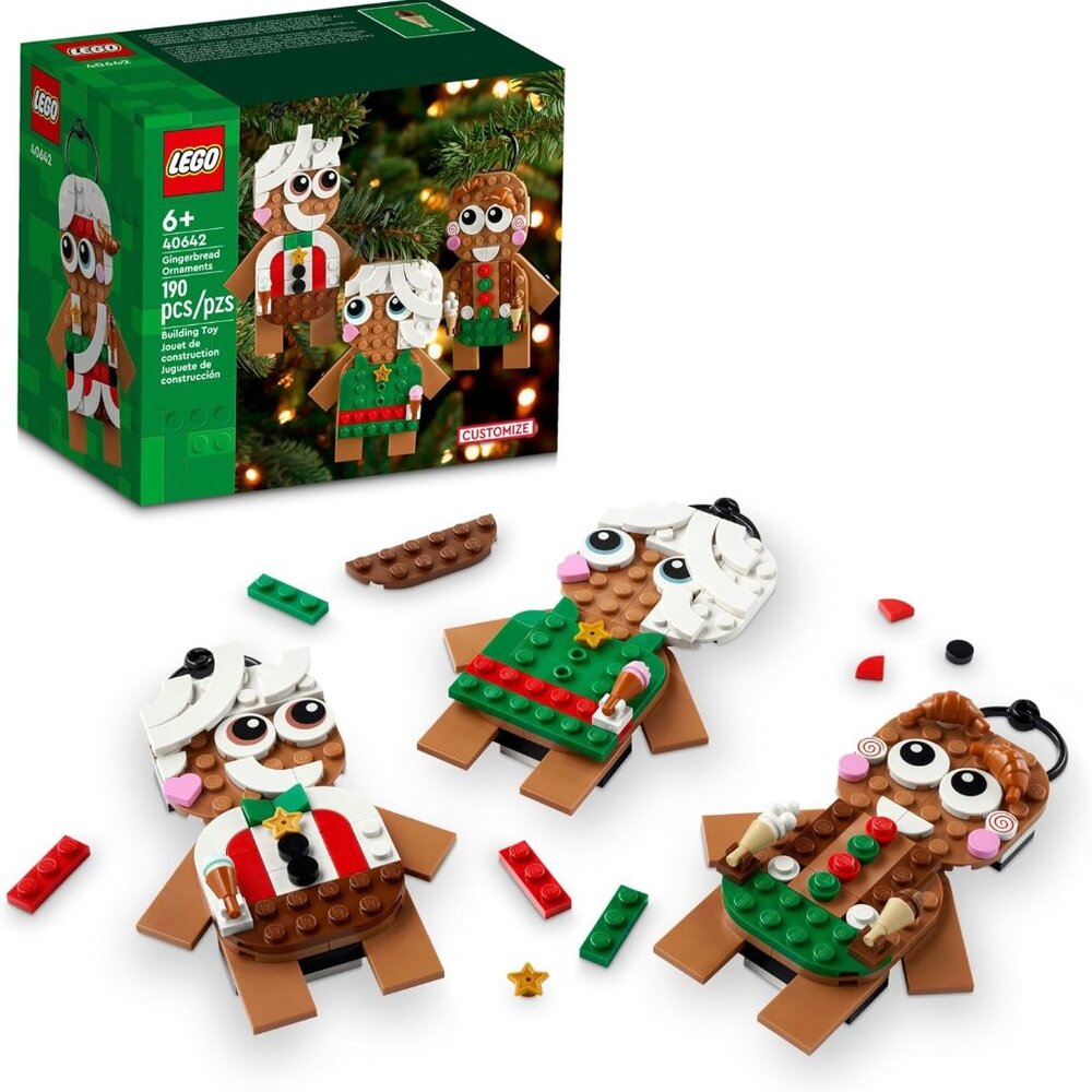 NEW Lego Gingerbread Ornaments Christmas Tree Decor Building Set 40642 Includes - Picture 7 of 16
